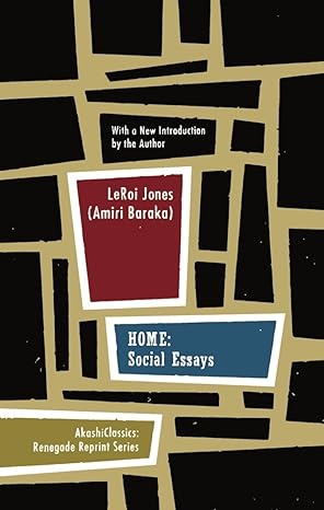 home social essays 1st edition leroi jones 1933354674, 978-1933354675