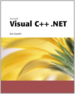 microsoft visual c++ net 1st edition don gosselin 0619016574, 978-0619016579