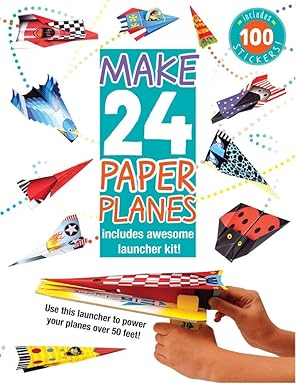 make 24 paper planes make and fly 24 paper planes with awesome launcher kit 1st edition kees moerbeek