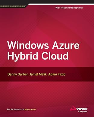 windows azure hybrid cloud 1st edition danny garber ,jamal malik ,adam fazio 1118708679, 978-1118708675