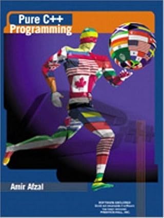 pure c++ programming 1st edition amir afzal 0138407118, 978-0138407117