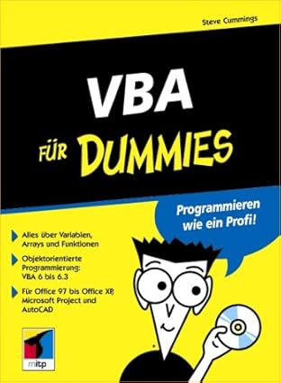 vba fa 1/4r dummies 1st edition steve cummings 382663019x, 978-3826630194