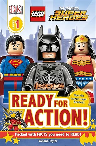 dk readers l1 lego dc super heroes ready for action 1st edition victoria taylor 1465401741, 978-1465401748