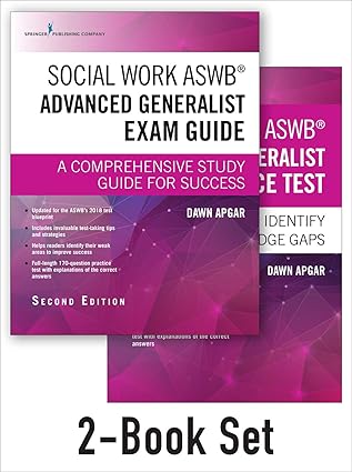 social work aswb advanced generalist exam guide and practice test   set a a comprehensive study guide and
