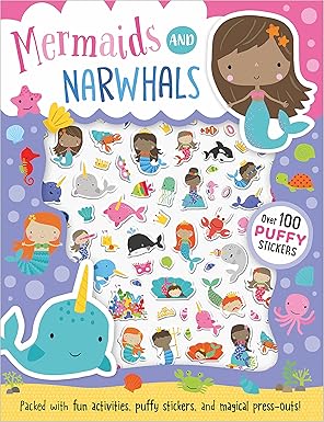 mermaids and narwhals 1st edition make believe ideas ,dawn machell 1789470323, 978-1789470321