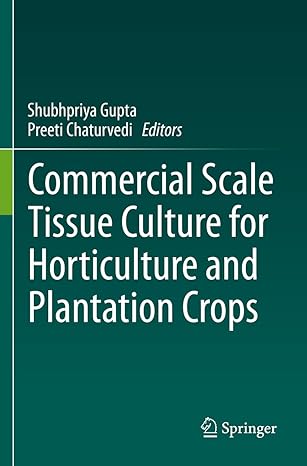 commercial scale tissue culture for horticulture and plantation crops 1st edition shubhpriya gupta ,preeti