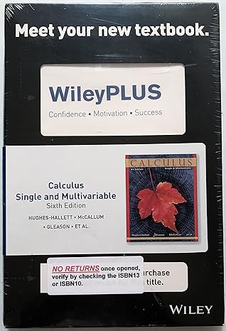 calculus single and multivariable 6e wileyplus st andalone registration card by hughes hallett deborah 1st