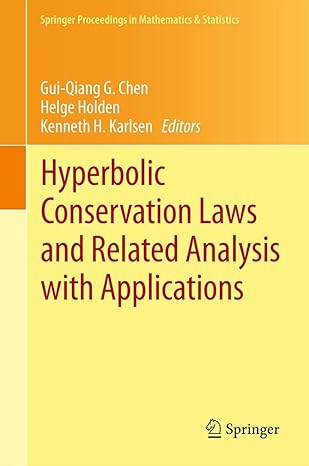 hyperbolic conservation laws and related analysis with applications edinburgh september 2011 1st edition gui