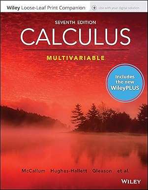 calculus multivariable 7e wileyplus card with loose leaf set multivariable 1st edition deborah hughes hallett
