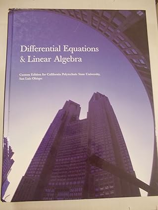 differential equations and linear algebra   for california polytechnic state university 1st edition c henry