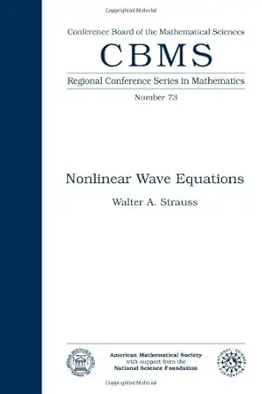 nonlinear wave equations 1st edition walter a strauss 0821807250, 978-0821807255