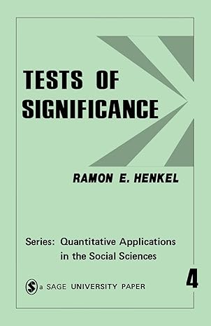 tests of significance 1st edition ramon e henkel 0803906528, 978-0803906525