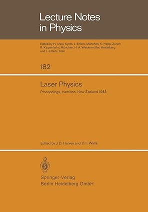 laser physics proceedings of the third new zealand symposium on laser physics held at the university of