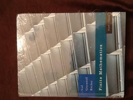 finite mathematics 1st edition margaret l lial 1256965243, 978-1256965244