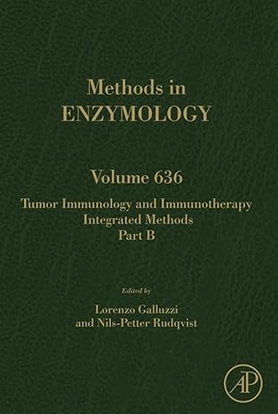 tumor immunology and immunotherapy integrated methods part b 1st edition lorenzo galluzzi ,nils petter