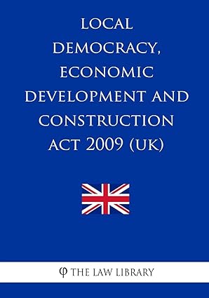local democracy economic development and construction act 2009 1st edition the law library 1987505905,