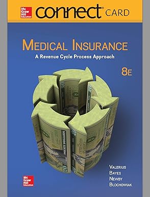 connect access card for medical insurance a revenue cycle process approach 1st edition joanne valerius ,nenna