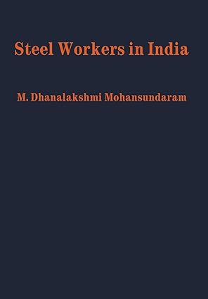 steel workers in india 1st edition dr m dhanalakshmi mohansundaram 1680533495, 978-1680533491