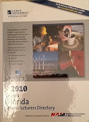 harris florida manufacturers directory 2010 1st edition harris infosource 1600732046, 978-1600732041