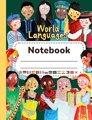 world languages notebook journal / sketchbook with helpful phrases in 15 languages 1st edition sachiko