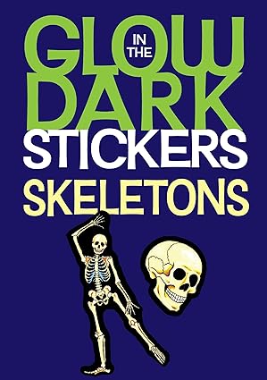 glow in the dark skeleton stickers 1st edition patricia j wynne 0486471292, 978-0486471297