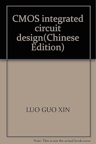 cmos integrated circuit design 1st edition luo guo xin 7533523903, 978-7533523909