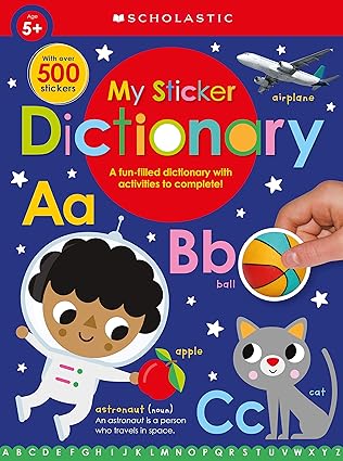 my sticker dictionary scholastic early learners 1st edition scholastic 1338677705, 978-1338677706