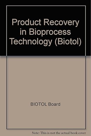 product recovery in bioprocess technology 1st edition biotol 0750615109, 978-0750615105