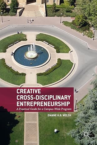 creative cross disciplinary entrepreneurship a practical guide for a campus wide program 1st edition d welsh