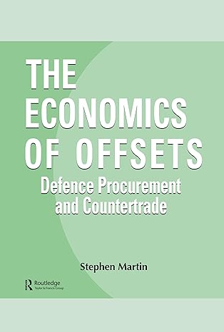 the economics of offsets defence procurement and coutertrade 1st edition stephen martin 3718657821,