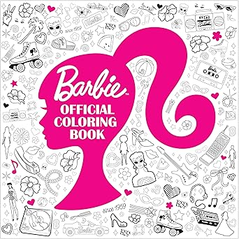 barbie official coloring book 1st edition random house 059389958x, 978-0593899588