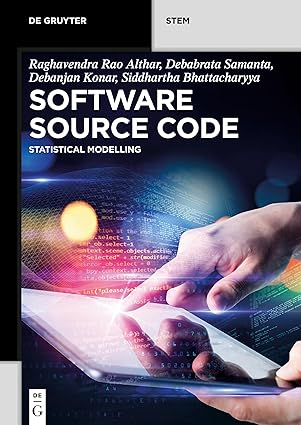 software source code statistical modeling 1st edition raghavendra rao althar ,debabrata samanta ,debanjan