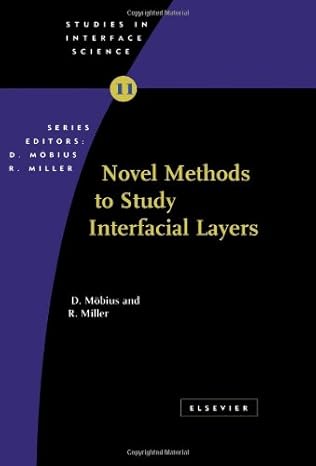 novel methods to study interfacial layers 1st edition d moebius ,r miller 0444509488, 978-0444509482