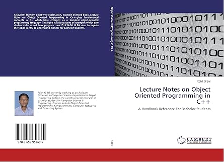 lecture notes on object oriented programming in c++ a handbook reference for bachelor students 1st edition