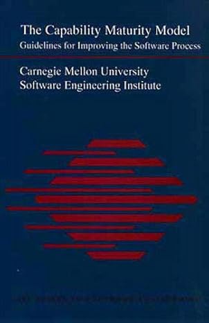 the capability maturity model guidelines for improving the software process 1st edition carnegie mellon univ
