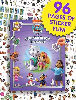 nick paw patrol girls sticker book treasury 1st edition phidal publishing inc 2764349076, 978-2764349076