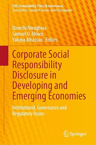 corporate social responsibility disclosure in developing and emerging economies institutional governance and