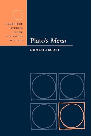 platos meno 1st edition dominic scott 0521104688, 978-0521104685