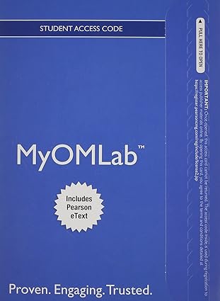 new myomlab with pearson etext access card for operations management processes and supply chains 1st edition