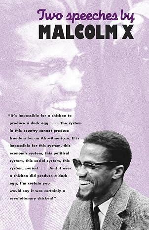 two speeches by malcolm x 1st edition malcolm x 0873485912, 978-0873485913