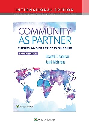 community as partner theory and practice in nursing 1st edition elizabeth anderson ,judith mcfarlane
