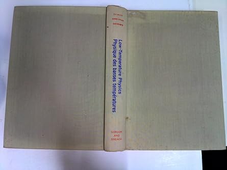 les houches lectures low temperature physics 1st edition c dewitt 0677100906, 978-0677100906