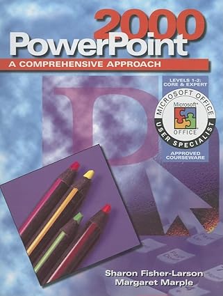 powerpoint 2000 a comprehensive approach 1st edition mcgraw hill 0028055977, 978-0028055978
