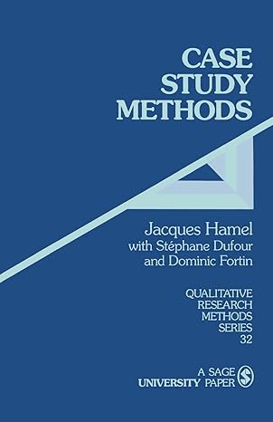 case study methods 1st edition jacques hamel ,stephane dufour ,dominic fortin 0803954166, 978-0803954168