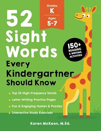 52 sight words every kindergartner should know empower your childs kindergarten reading journey with high