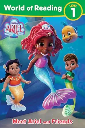 world of reading disney junior ariel meet ariel and friends 1st edition disney books 1368094317,