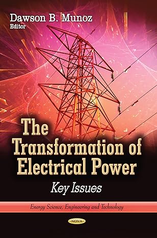 the transformation of electrical power key issues 1st edition dawson b munoz 1626186197, 978-1626186194