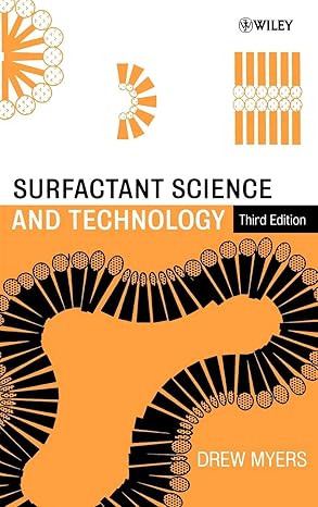 surfactant science and technology 1st edition drew myers 0471680249, 978-0471680246
