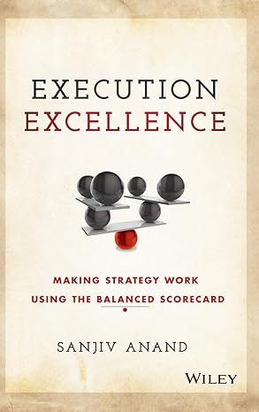 execution excellence making strategy work using the balanced scorecard 1st edition sanjiv anand 1119196469,