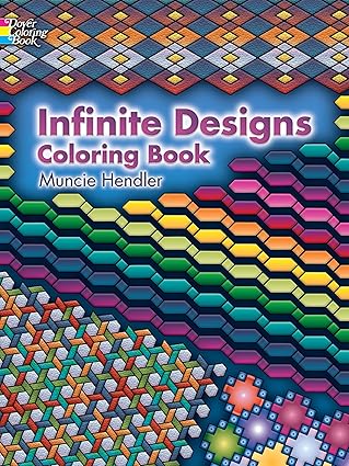 infinite designs coloring book 1st edition muncie hendler 0486448924, 978-0486448923